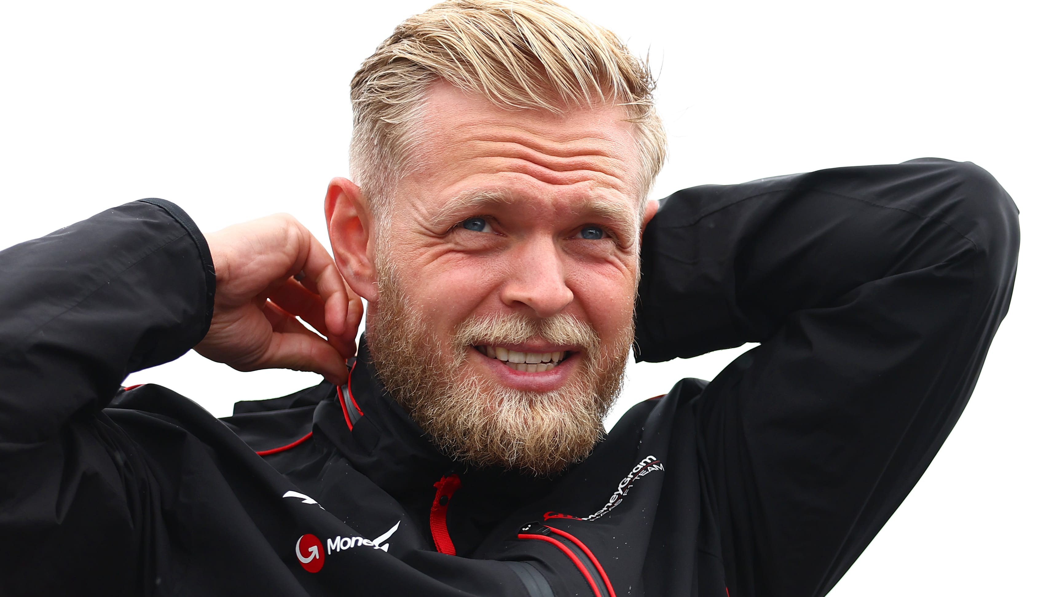ZANDVOORT, NETHERLANDS - AUGUST 27: Kevin Magnussen of Denmark and Haas F1 looks on from the
